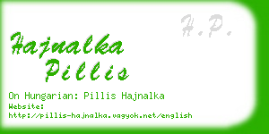 hajnalka pillis business card